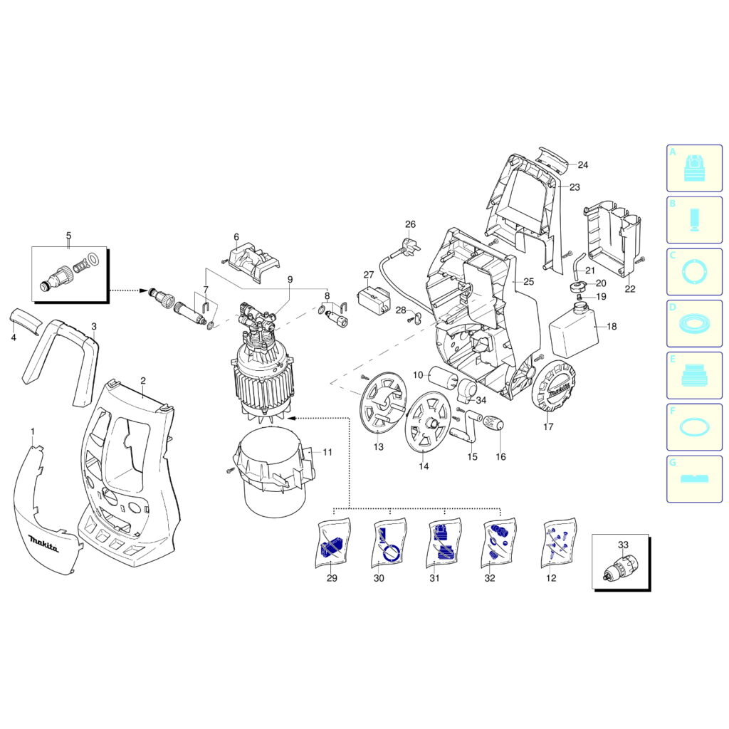 Makita HR2470 Dişli