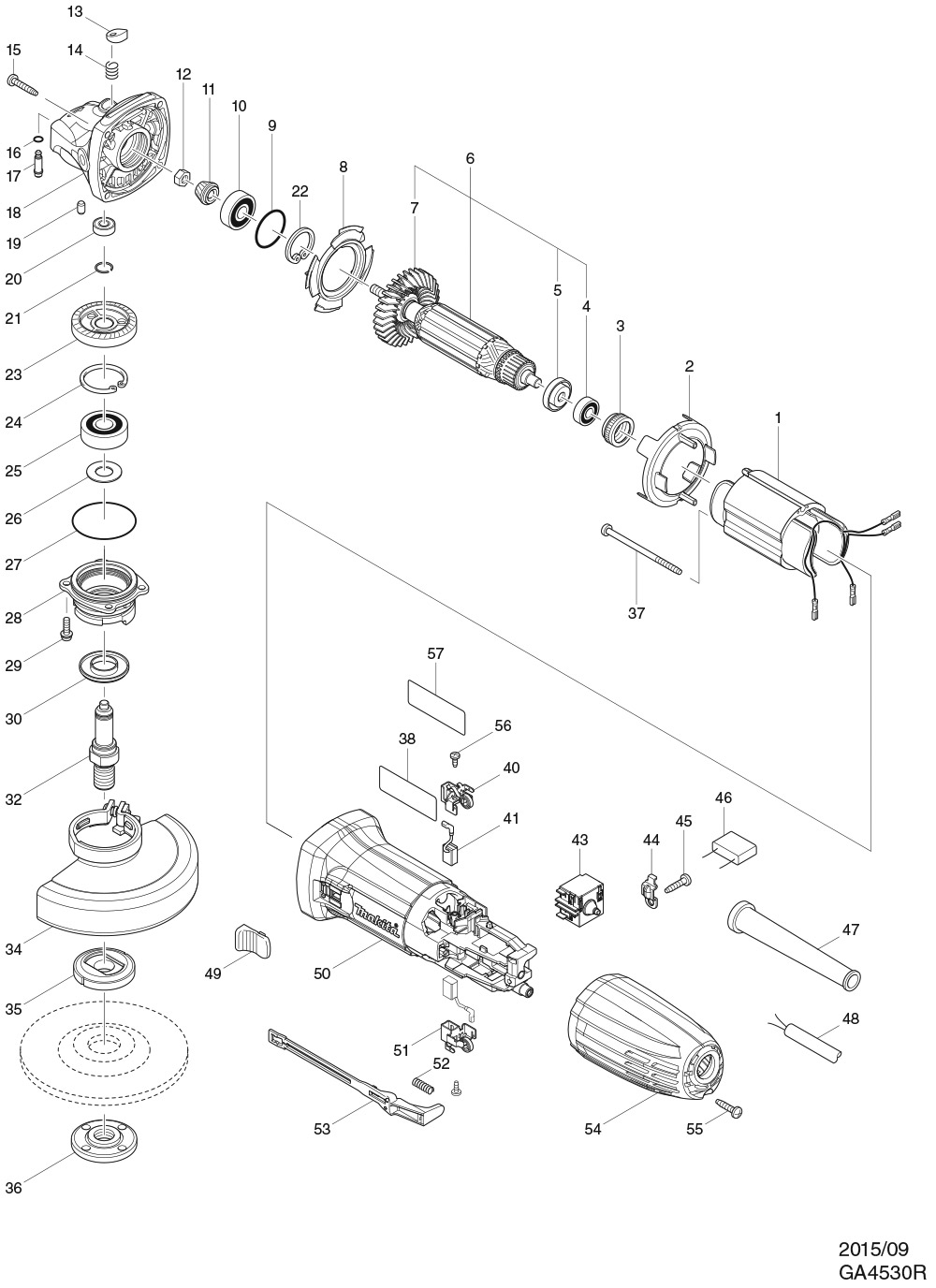 Makita GA4530 Dişli